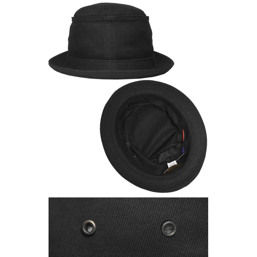 ニューヨークハット New York Hat 限定モデル ポークパイハット 3061 COTTON STINGY Black Black Band Ver メンズ レディース｜prast｜03