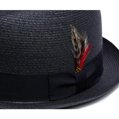ニューヨークハット　帽子　ストローハット 　中折れ　New York Hat　2023 SEWN BLUES　 Black｜prast｜03