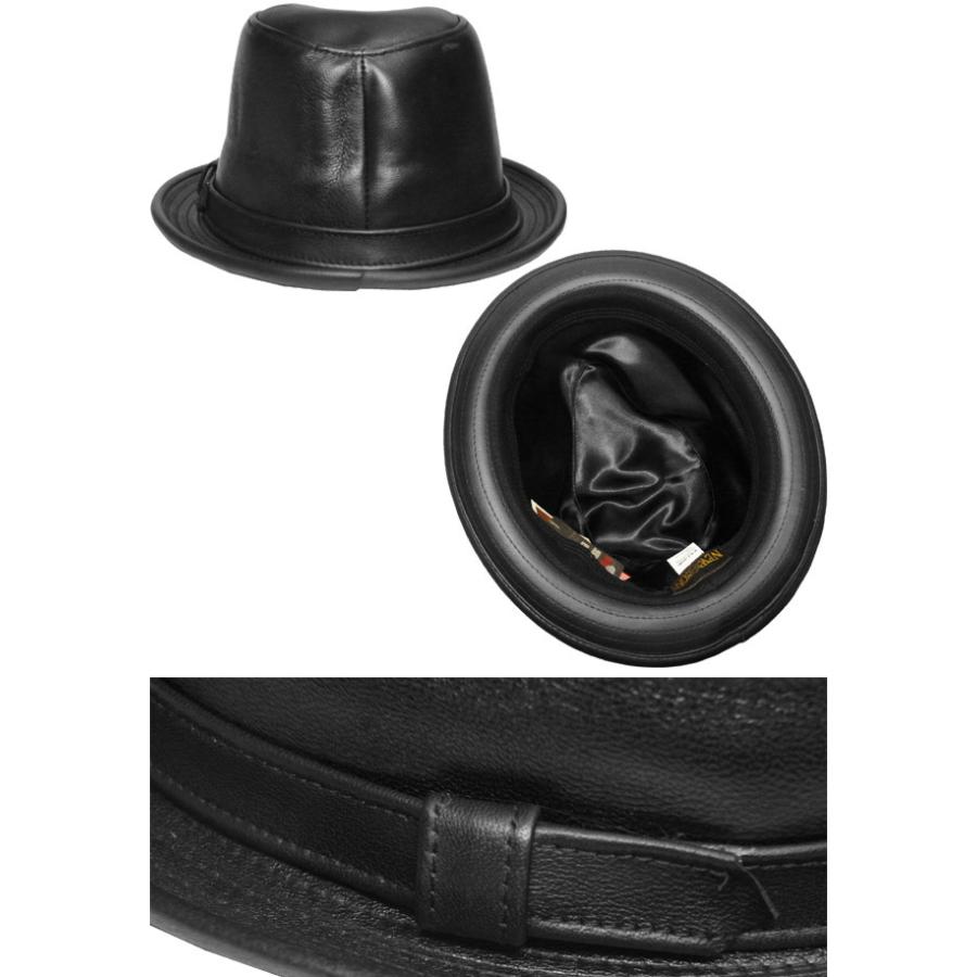 NEW YORK HAT（ニューヨークハット） 帽子 中折れ レザーハット 9204