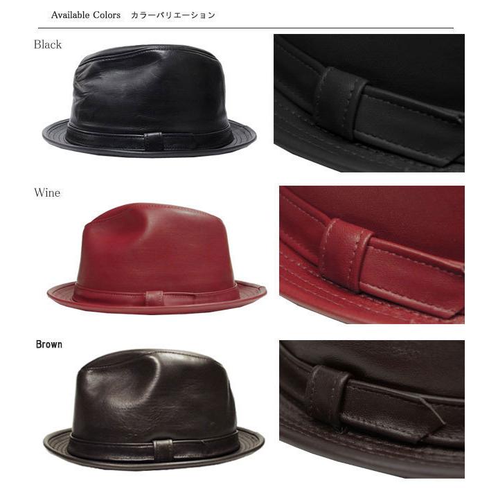 NEW YORK HAT（ニューヨークハット） 帽子 中折れ レザーハット 9204