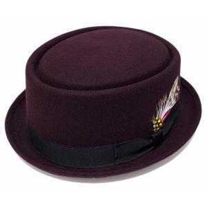 New York Hat　ニューヨークハット　 帽子 フェルトハット 　5285 STINGY PORKPIE　 Burgundy｜prast