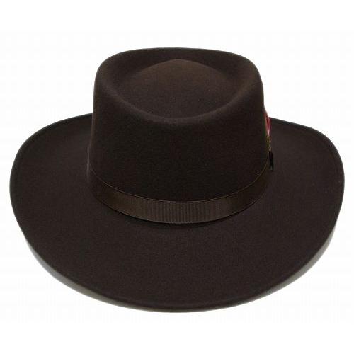 New York Hat ニューヨークハット 5314 Mid Nite Gambler ミッドナイト ギャンブラー Brown Lite Felt Gambler メンズ レディース｜prast｜05