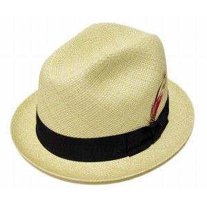 【送料無料】NEW YORK HAT（ニューヨークハット） 麦わら帽子 ストローハット #2076 PANAMA STINGY, Natural｜prast