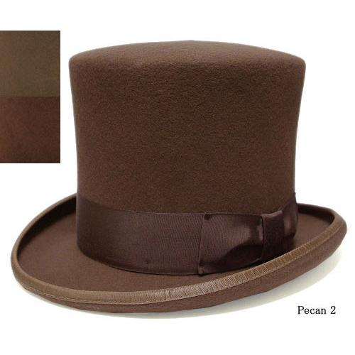 New York Hat ニューヨークハット 帽子 フェルト トップハット 5009 MAD HATTER マドハッター Pecan メンズ レディース