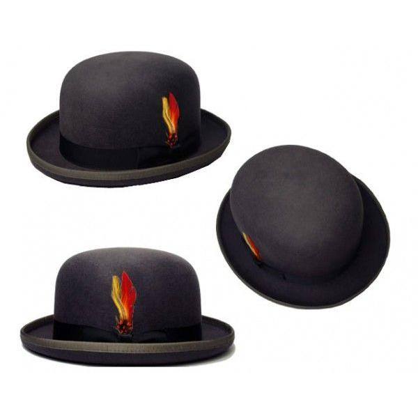 ニューヨークハット 帽子 ボーラー New York Hat 5007 Classic Derby クラシック ダービー Charcoal Grey チャコール グレー メンズ レディース｜prast｜02