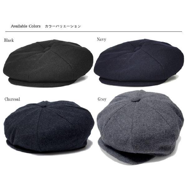 ニューヨークハット New York Hat 9035 WOOL FLANNEL NEWSBOY フランネル ニュースボーイ Black Charcoal Navy Grey メンズ レディース｜prast｜02