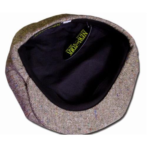 NEW YORK HATニューヨークハット　ハリスツイード茶ポークパイハットL NEW YORK HAT（ニューヨークハット） 9030 TWEED NEWSBOY ツイード