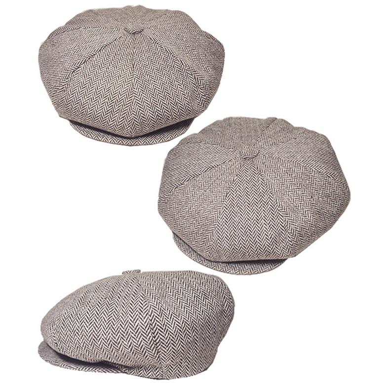 USA製ニューヨークハットHerringbone Newsboyブラウン L新品 NEW YORK HAT - USA製ニューヨークハットHerringbone Newsboy