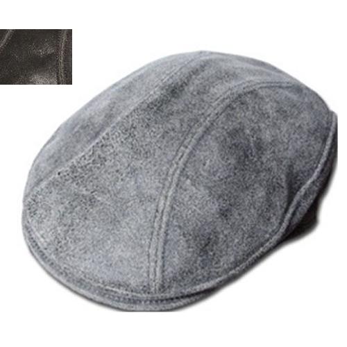 New York Hat ニューヨークハット ハンチング 9255 メンズ LEATHER Grey 1900 【87%OFF!】 売れ筋がひクリスマスプレゼント レディース ANTIQUE