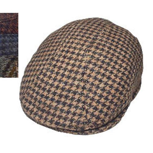 NEW YORK HATニューヨークハット　ハリスツイード茶ポークパイハットL NEW YORK HAT（ニューヨークハット） 9022 Harris Tweed 1900