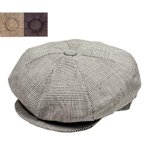 ニューヨークハット New York Hat 6282 PLAIDLINEN NEWSBOY プレイドリネンニュースボーイ キャスケット