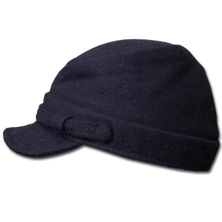 New York Hat（ニューヨークハット） ワークキャップ #9341 WOOL REBEL, Black｜prast｜03