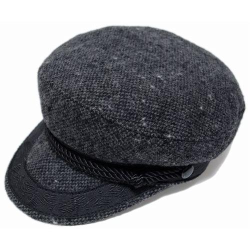 New York Hat ニューヨークハット 帽子 キャップ 9032 TWEED GREEK Charcoal メンズ レディース｜prast｜02