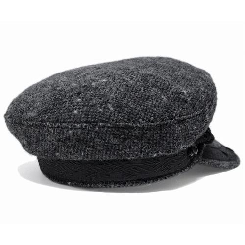 New York Hat ニューヨークハット 帽子 キャップ 9032 TWEED GREEK Charcoal メンズ レディース｜prast｜06