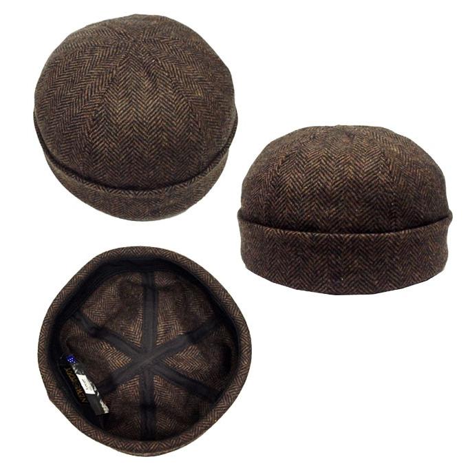 USA製ニューヨークハットLamba Thugレザー本革ショートワッチ黒XL新品 USA製ニューヨークハットLamba Thugレザー本革ショートワッチ黒XL新品