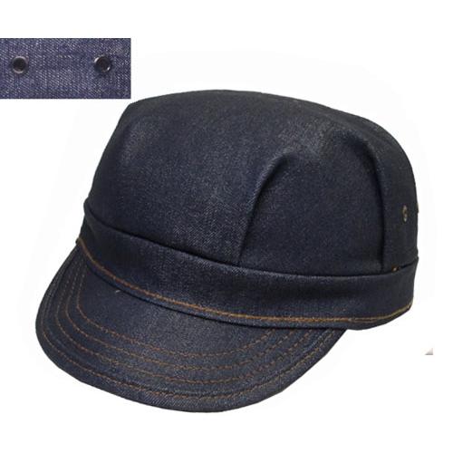 ニューヨークハット　デニム　モーターサイクルキャップ　バイカーキャップ NEW YORK HAT（ニューヨークハット） Denim Engineer Denim Blue