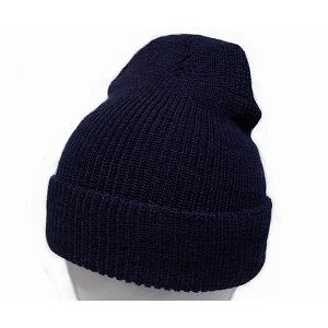 New York Hat　ニューヨークハット　 ニットキャップ 　4505 WOOL KNIT CAP　 Navy｜prast