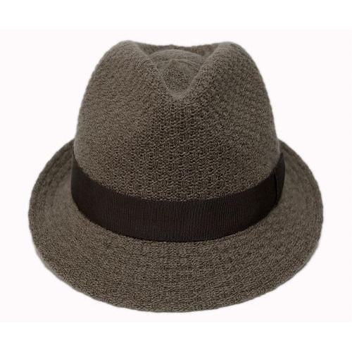 Borsalino ボルサリーノ 帽子 マニッシュハット B9893 ブラウン