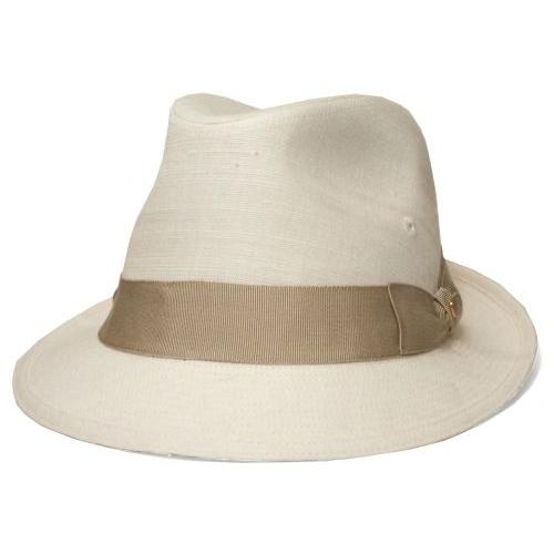 Borsalino ボルサリーノ 中折れハット BS105 オフホワイト イエロー