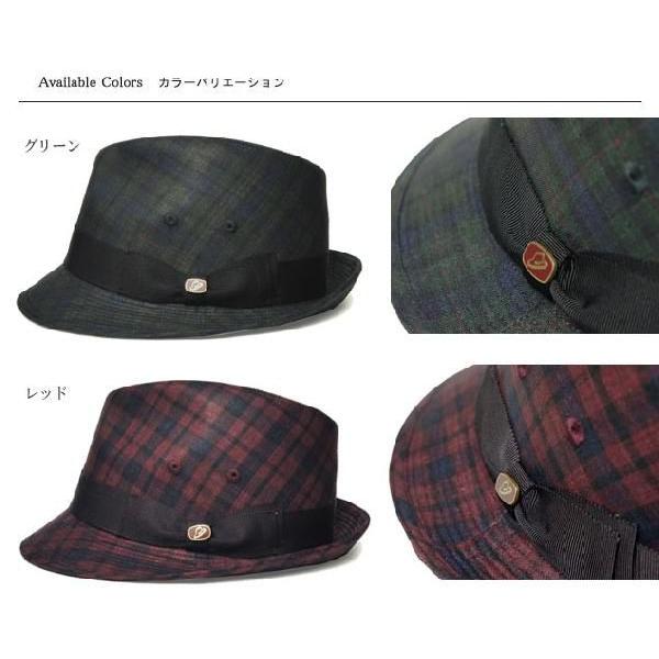 Borsalino ボルサリーノ　ハット　タータンチェック　レッド Borsalino ボルサリーノ ハット タータンチェック レッド 帽子