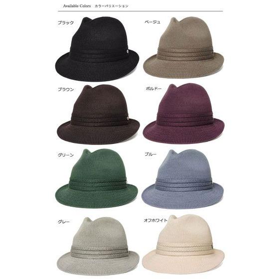 Borsalino（ボルサリーノ） マニッシュハット BS305 ブラック グレー 