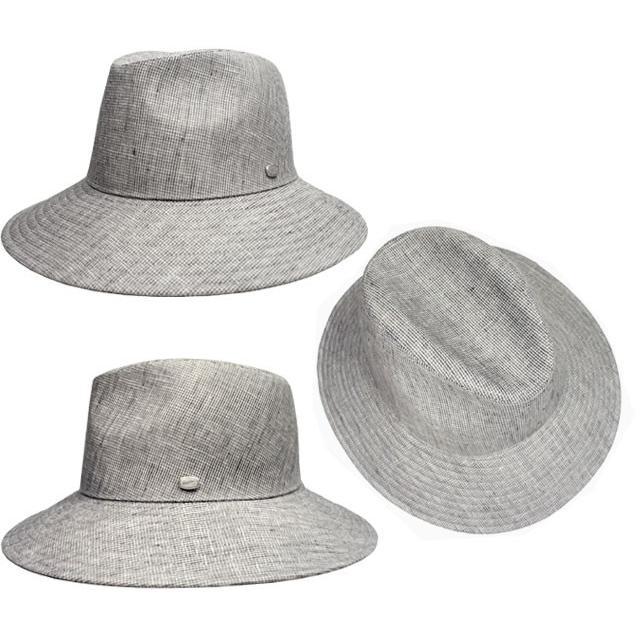 ボルサリーノ Borsalino ツバ広マニッシュハット BS647 グレー 紺 メンズ レディース | Borsalino | 01