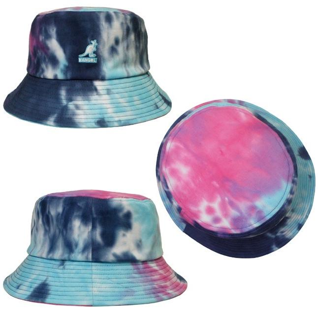 KANGOL（カンゴール） Tie Dye Bucket RAINBOW GOLDENPALM SMOKE OCEAN