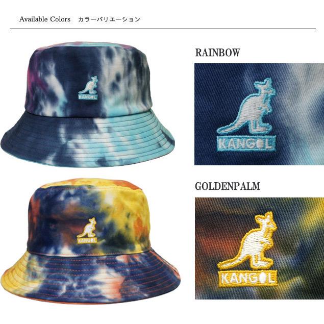 KANGOL（カンゴール） Tie Dye Bucket RAINBOW GOLDENPALM SMOKE OCEAN
