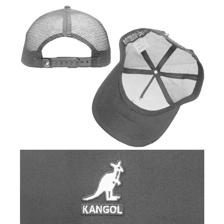 KANGOL カンゴール SMU Logo Trucker Mesh Cap BLACK GRAY メッシュキャップ メンズ レディース 男女兼用｜prast｜03