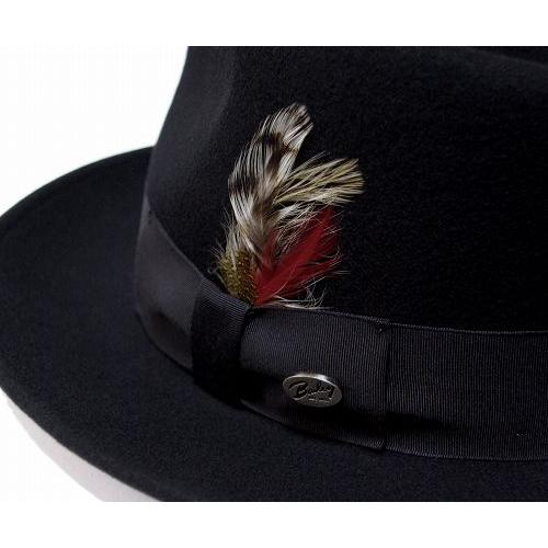 Bailey　ベイリー　 　Hollywood Series　帽子 フェルトハット 　7002 FEDORA　Black｜prast｜04