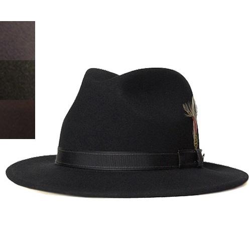 【新品未使用品】【bailey of Hollywood】ウールハット【Lサイズ】 ベイリー Bailey Hollywood Series 7008 FAIRBANKS Black Grey