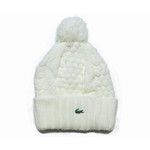 LACOSTE　ラコステ　 ニットキャップ 　ショウチャン　L6218　オフホワイト｜prast｜04