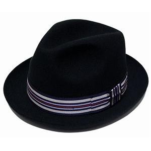 CHRISTYS' LONDON（クリスティーズ・ロンドン） 帽子 フェルトハット Wool Felt Fedora, Black（24420）｜prast