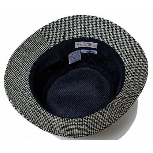 CHRISTYS' LONDON（クリスティーズ・ロンドン） 帽子 ハット Houndstooth Safari Hat, Black（25059）｜prast｜06