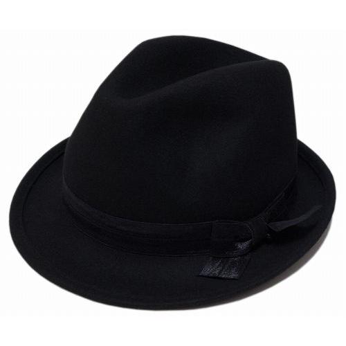 CHRISTYS' CROWN（クリスティーズ・クラウン） レディース フェルトハット Alice Wool Felt Fedora, Black（CCS209）｜prast｜02