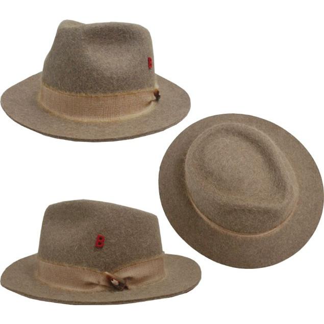 帽子 MYBOB マイボブ RABBIT FUR FELT HAT KNUT ベージュ うさぎ毛 モヘア フェルトハット メンズ レディースの画像
