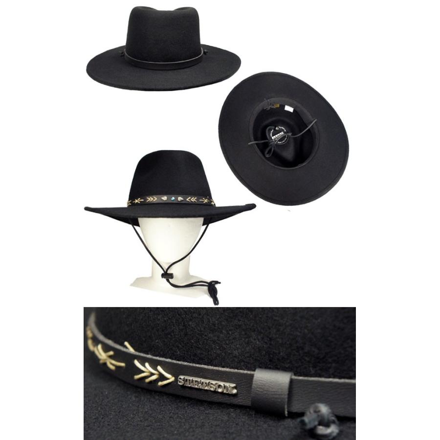 STETSON ステットソン ウェスタンハット ST947 Black つば長 黒 メンズ レディース｜prast｜03