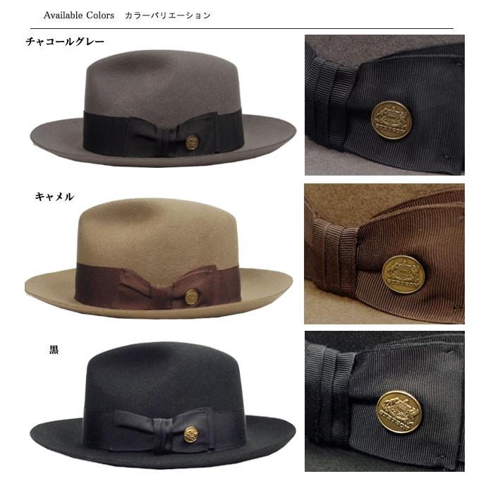 STETSON USA製 150周年モデル HOMBURG WOOL 60cm STETSON USA製 150周年モデル HOMBURG WOOL 60cm Stetson