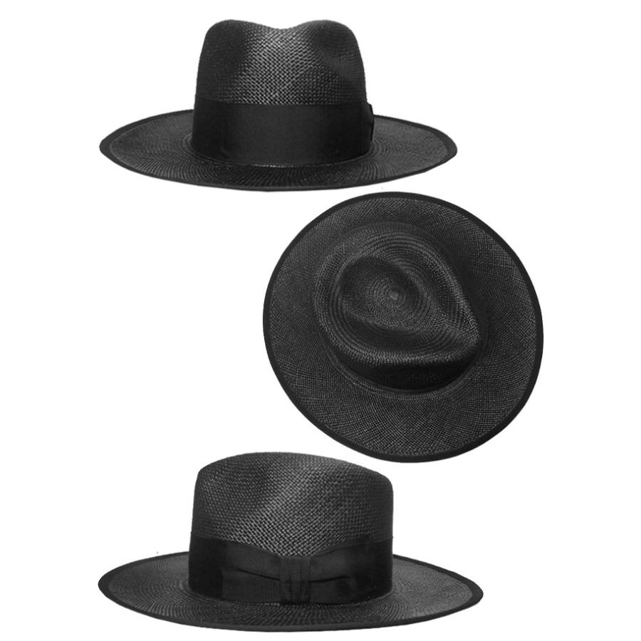 帽子 ステットソン STETSON SE656 Flat Whippet pa 黒 茶 パナマハット メンズ レディース エクアドル産の画像