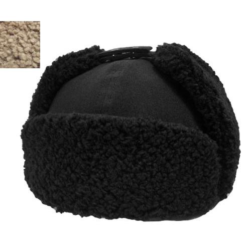 Racaｌ　ラカル　 RL-17-917　フライトキャップ　BLACK　BEIGE　帽子　ロシアン　トラッパー