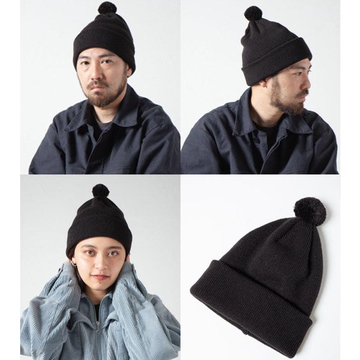 RACAL（ラカル） 1306 Ponpon knit cap ポンポン付きニットキャップ