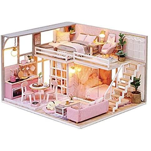 リトルスワロー パステル ピンク リアルでかわいい小物が一杯 ミニチュア ドール ハウス Diy 手作り 模型 キット スリープドッグルーム Www Unipymes Com