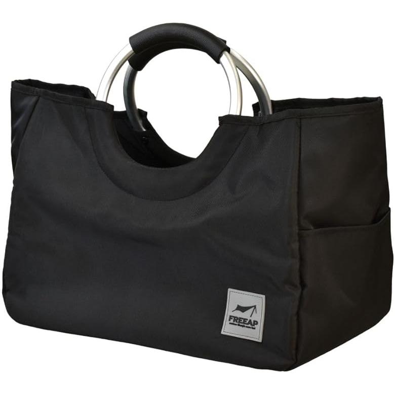 FREEAP 保冷バッグ 18L ブラック メンズ 弁当 大容量 レジカゴ 洗える