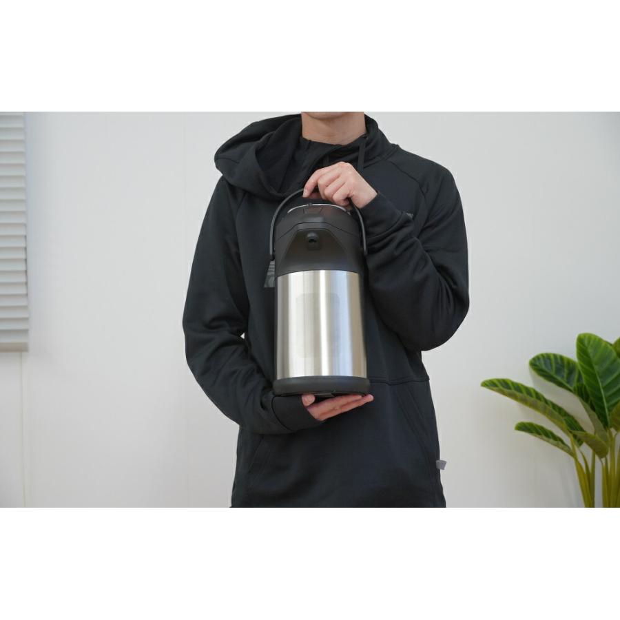 KK ステンレスエアーポット2.2L 中栓無し 屋外・屋内 ダブル KK ステンレスエアーポット2.2L 中栓無し 屋外・屋内 ダブル