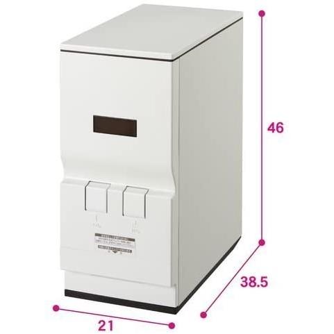 エムケー精工 MK ライスエース　RC-12W 4905249198500　米びつ キッチン 収納 無洗米 レバー