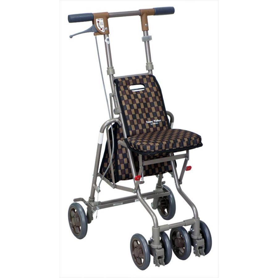 折りたたみシルバーカー Sunny Walker by shima ネイビー