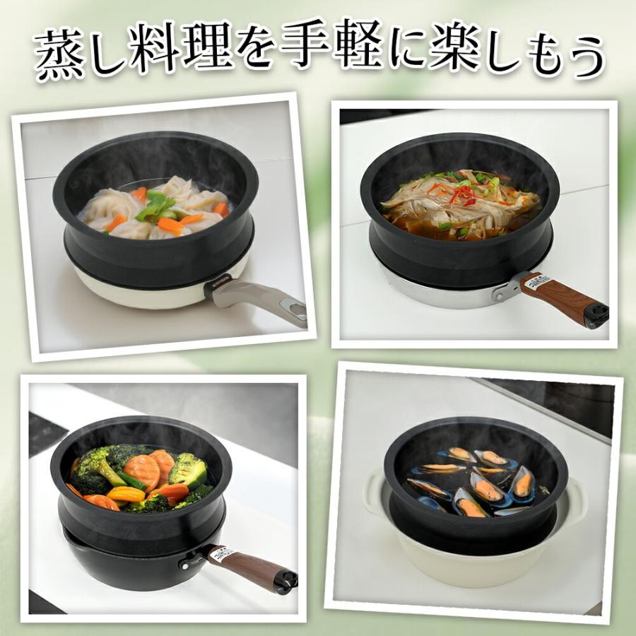 パークレーン のせるだけで使える蒸し器 選べる2タイプ【20cm用