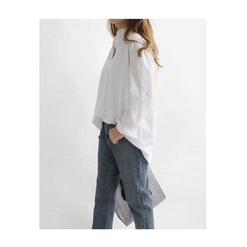 ホワイト ロング シャツ レディース ロングシャツ 白 シンプル コットン ワイドシャツ レイヤード 重ね着 メール便可 Basic Roll Up Long Sh 4926 Prau プラウ ヤフーショッピング店 通販 Yahoo ショッピング