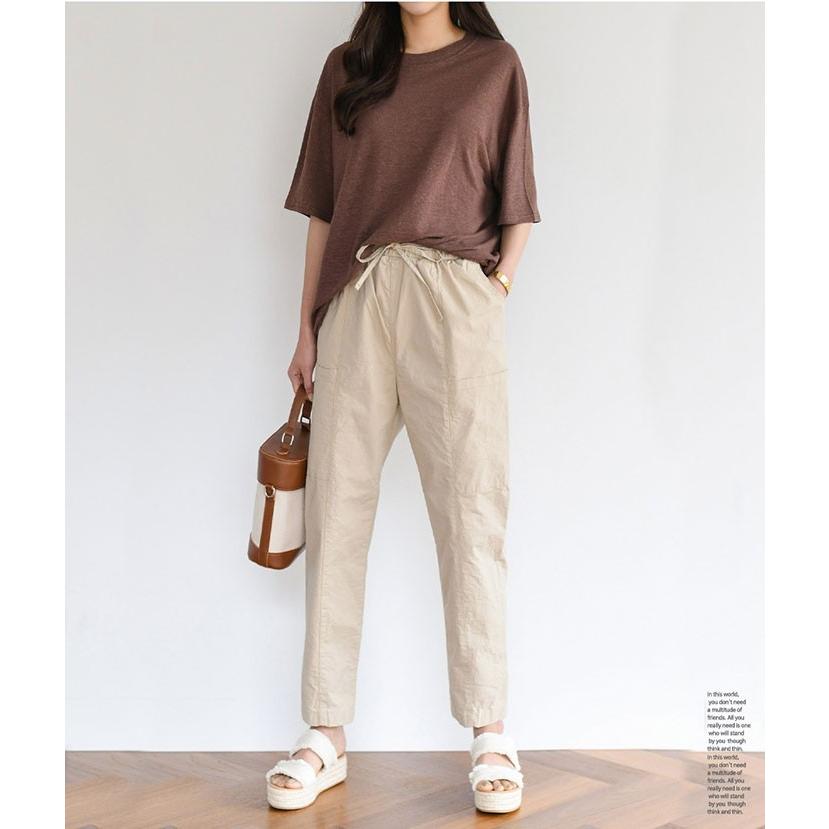 リネン Tシャツ シャツ 半袖 レディース カットソー インナー リネンシャツ 涼しい こなれ感 抜け感 メール便可 P6687 Prau プラウ ヤフーショッピング店 通販 Yahoo ショッピング