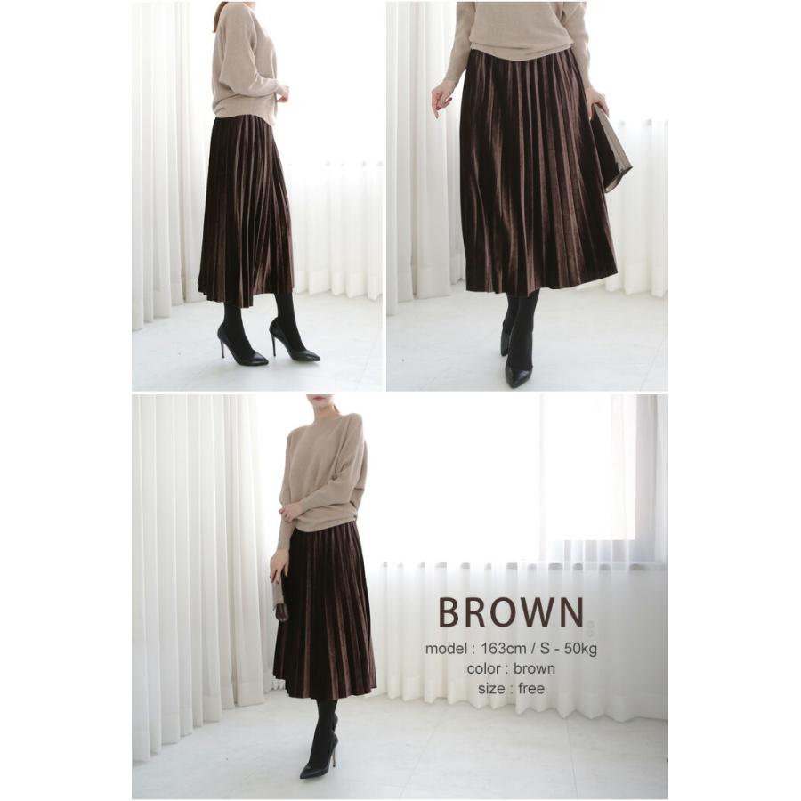売り尽くしセール プリーツ ベルベットスカート ベロアスカート プリーツスカート スカート ボトムス ウエストゴム きれいめ プラウ Prau 春 夏 秋 冬 P6911 Prau プラウ ヤフーショッピング店 通販 Yahoo ショッピング